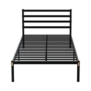 English Elm Bunk Bed Twin Over Heavy Duty Iron Frame with Guardrail for Teens and Adults W3752P464700
