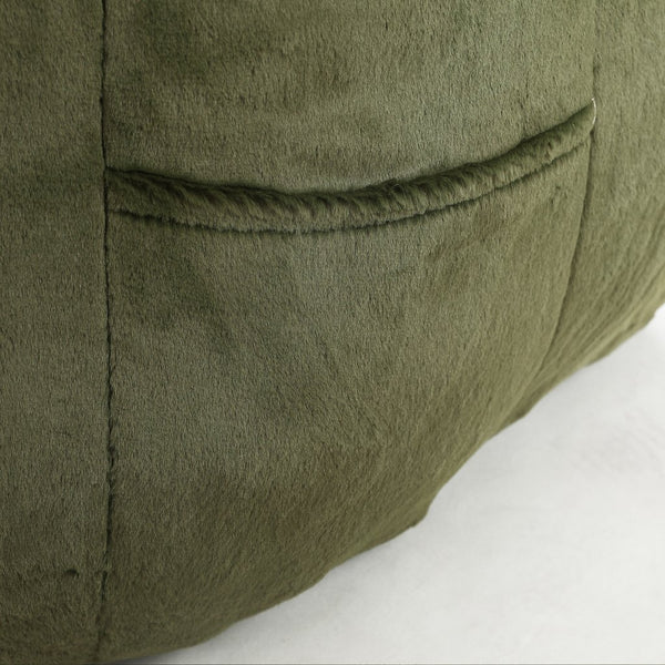 English Elm Bean Bag Chair - Plush Faux-Fur Sofa With Armrests, High-Density Foam For Cozy Relaxation & Style W2200P313808