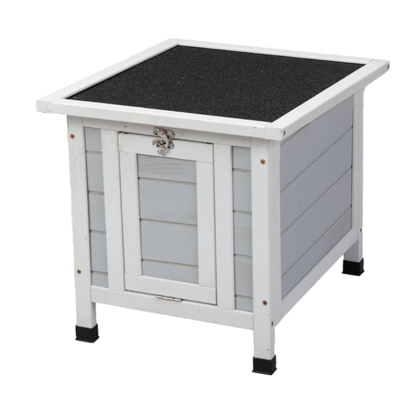 English Elm Modern Fir Wood Pet Hutch Weatherproof Retreat for Rabbits Cats and Small Dogs W2181P357601