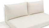 Maldives Cream Water Resistant Fabric Outdoor Patio Modular Sectional 337Cream-Sec1A Meridian Furniture