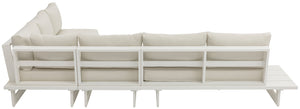 Maldives Cream Water Resistant Fabric Outdoor Patio Modular Sectional 337Cream-Sec1B Meridian Furniture