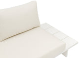 Maldives Cream Water Resistant Fabric Outdoor Patio Modular Sectional 337Cream-Sec1B Meridian Furniture