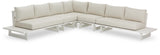 Maldives Cream Water Resistant Fabric Outdoor Patio Modular Sectional 337Cream-Sec2A Meridian Furniture
