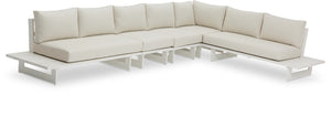 Maldives Cream Water Resistant Fabric Outdoor Patio Modular Sectional 337Cream-Sec2B Meridian Furniture