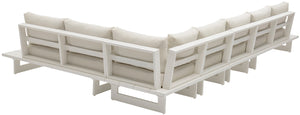 Maldives Cream Water Resistant Fabric Outdoor Patio Modular Sectional 337Cream-Sec2B Meridian Furniture