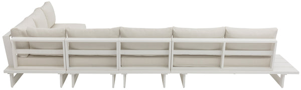 Maldives Cream Water Resistant Fabric Outdoor Patio Modular Sectional 337Cream-Sec2B Meridian Furniture