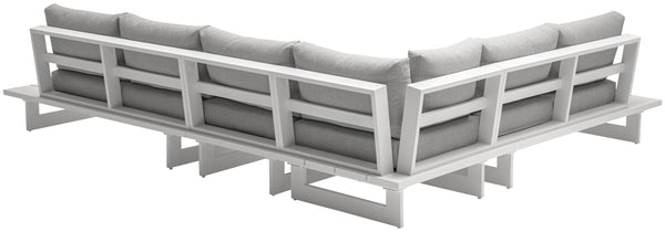 Maldives Grey Water Resistant Fabric Outdoor Patio Modular Sectional 337Grey-Sec1A Meridian Furniture