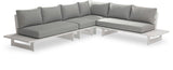 Maldives Grey Water Resistant Fabric Outdoor Patio Modular Sectional 337Grey-Sec1B Meridian Furniture