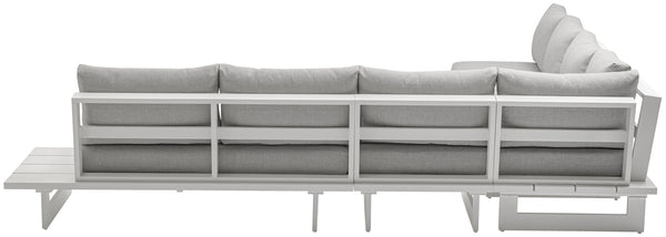 Maldives Grey Water Resistant Fabric Outdoor Patio Modular Sectional 337Grey-Sec2A Meridian Furniture