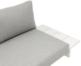 Maldives Grey Water Resistant Fabric Outdoor Patio Modular Sectional 337Grey-Sec3D Meridian Furniture