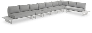 Maldives Grey Water Resistant Fabric Outdoor Patio Modular Sectional 337Grey-Sec4C Meridian Furniture