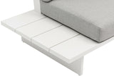 Maldives Grey Water Resistant Fabric Outdoor Patio Modular Sectional 337Grey-Sec4C Meridian Furniture