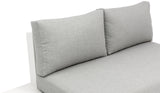 Maldives Grey Water Resistant Fabric Outdoor Patio Modular Sectional 337Grey-Sec4E Meridian Furniture