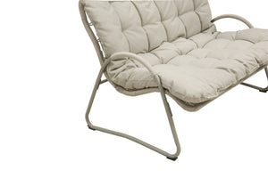 English Elm Premium Pe Rattan Two Seat Patio Chair with Iron Frame and Weather Resistant Cushion W3990P462708