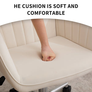 English Elm Ty Ergonomic Adjustable Office Chair - Luxurious Velvet Swivel Seating For Comfort & Style At Home W2311P199104-GIGA