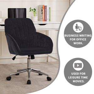 English Elm Ty Ergonomic Velvet Office Chair – Stylish Adjustable Design For Ultimate Comfort & Support At Work W2311P199107-GIGA