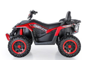 English Elm Kids Electric Atv 24v 4wd Two Passenger Ride on with Eva Tires and Suspension Red W1620S00001