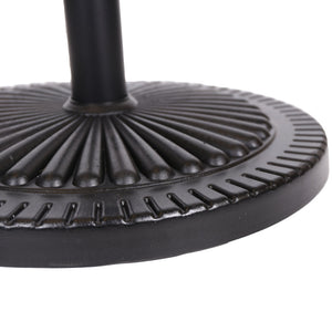 English Elm Christopher Knight Home® - BLACK Rock Resin Umbrella Base with Steel Holder, Solid Black Durable Outdoor Stand for 80" Canopy N775P256430B