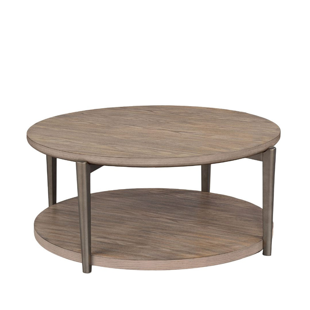 English Elm Contemporary 3-Piece Table Set With Open Shelf - Stylish Coffee & End Tables For Modern Living Rooms B2741S00651