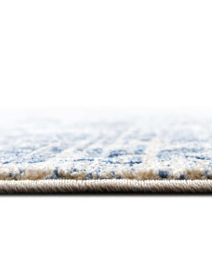 Unique Loom La Jolla Botanica Machine Made Floral Rug Ivory Blue, Beige/Blue/Light Blue/Ivory 12' 2" x 12' 2"