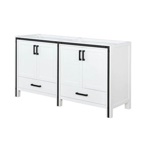 English Elm White Double Bath Vanity - Elegant 60-Inch Design With Ample Storage & Soft-Close Features B2731P260704-GIGA