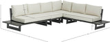 Maldives Cream Water Resistant Fabric Outdoor Patio Modular Sectional 338Cream-Sec1B Meridian Furniture