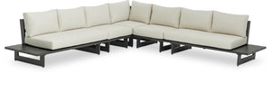 Maldives Cream Water Resistant Fabric Outdoor Patio Modular Sectional 338Cream-Sec2A Meridian Furniture