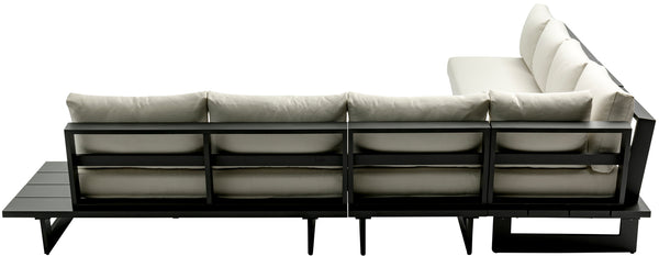 Maldives Cream Water Resistant Fabric Outdoor Patio Modular Sectional 338Cream-Sec2A Meridian Furniture