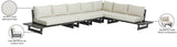 Maldives Cream Water Resistant Fabric Outdoor Patio Modular Sectional 338Cream-Sec2B Meridian Furniture