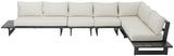 Maldives Cream Water Resistant Fabric Outdoor Patio Modular Sectional 338Cream-Sec2B Meridian Furniture