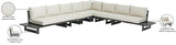 Maldives Cream Water Resistant Fabric Outdoor Patio Modular Sectional 338Cream-Sec3A Meridian Furniture