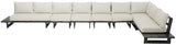 Maldives Cream Water Resistant Fabric Outdoor Patio Modular Sectional 338Cream-Sec4C Meridian Furniture