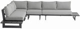 Maldives Grey Water Resistant Fabric Outdoor Patio Modular Sectional 338Grey-Sec1A Meridian Furniture