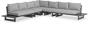Maldives Grey Water Resistant Fabric Outdoor Patio Modular Sectional 338Grey-Sec2A Meridian Furniture