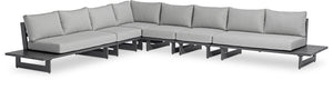Maldives Grey Water Resistant Fabric Outdoor Patio Modular Sectional 338Grey-Sec3B Meridian Furniture