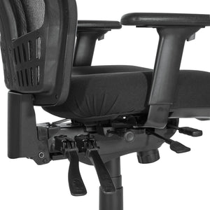 OSP Home Furnishings Progrid® High Back Mesh Office Chair with Lumbar Support and Pneumatic Seat Adjustment 92892-30