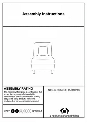 English Elm Living Armless Chair Gray Chenille Transitional Accent with Tapered Wood Legs, Pillows & High-Density Foam Cushions B2741P305625