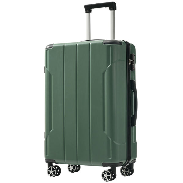 English Elm Hardshell Six Piece Luggage Set Expandable Abs Suitcases with Spinner Wheels Tsa Lock Green N730P296628F