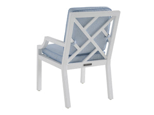 Lexington Arm Chair Outdoor Chippendale Aluminum Chalk White Corrosion Resistant Patio Seat 3392-13-60