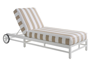 Lexington Chaise Outdoor Aluminum Lounger with Chippendale Styling for Patio Pool or Veranda 3392-75-60