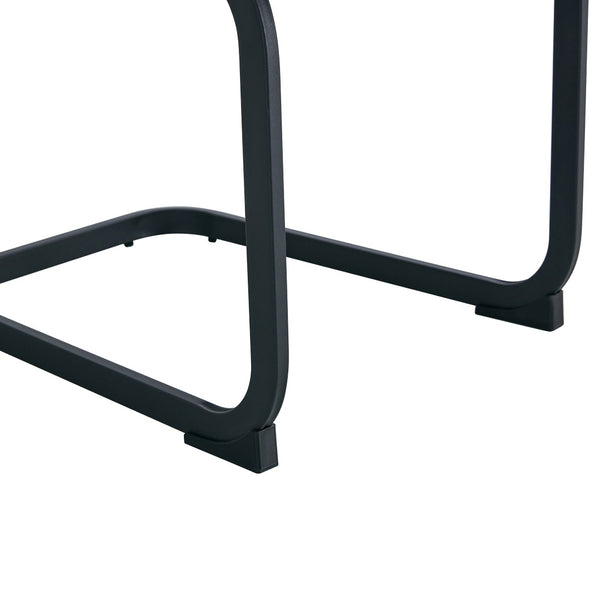 English Elm Table And Chair Set - Retro Rectangular Dining Table With Fishbone Mdf Top & 6 Stylish Brown Chairs W1151S03141-GIGA