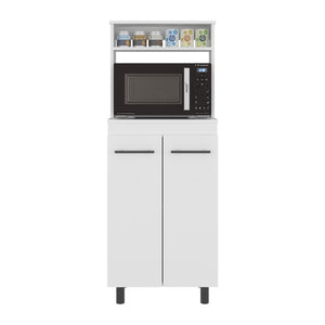 English Elm So- Hi Melamine Wall Cabinet Single Door Slim Storage for Kitchen or Laundry Room B128P485399