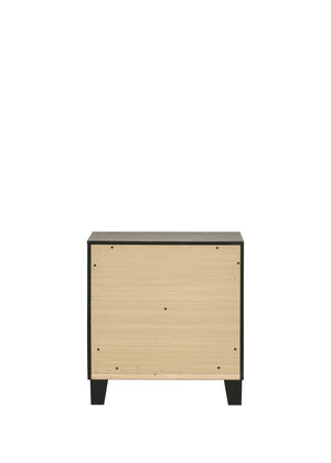 English Elm Mari Two Drawer Rubberwood Nightstand in Light Gray for Modern Bedroom Storage B2756P493479