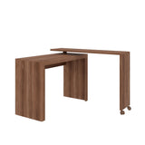 Manhattan Comfort Calabria Mid-Century Modern Desk Nut Brown 33AMC164