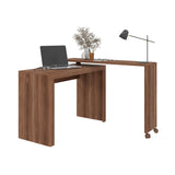 Manhattan Comfort Calabria Mid-Century Modern Desk Nut Brown 33AMC164