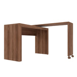 Manhattan Comfort Calabria Mid-Century Modern Desk Nut Brown 33AMC164