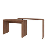 Manhattan Comfort Calabria Mid-Century Modern Desk Nut Brown 33AMC164