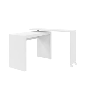 Manhattan Comfort Calabria Mid-Century Modern Desk White 33AMC6