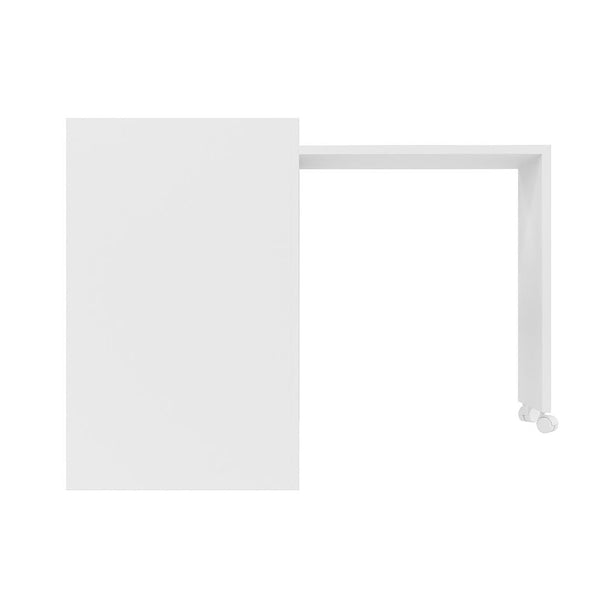 Manhattan Comfort Calabria Mid-Century Modern Desk White 33AMC6