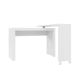 Manhattan Comfort Calabria Mid-Century Modern Desk White 33AMC6